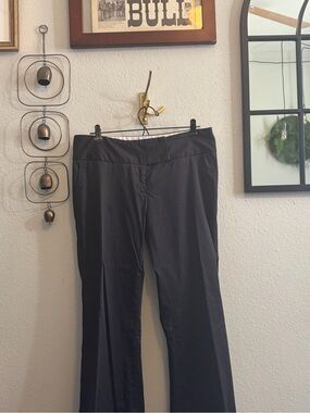 ABS Allen Schwartz Black Wide-Leg Trousers